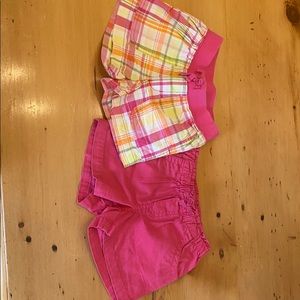 2 pairs of girls size 5 shorts